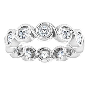 Bracelet éternité diamant 14K blanc 1 1/5 CTW