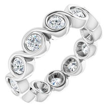 Load image into Gallery viewer, Platinum 1 1/5 CTW Diamond Eternity Band
