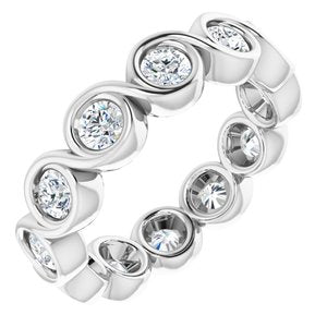 Bracelet éternité diamant 14K blanc 1 1/5 CTW