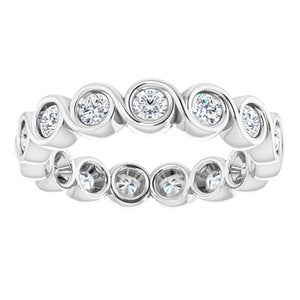 Bracelet d'éternité en platine 9/10 CTW Diamond