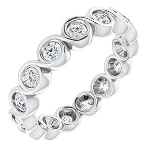 Bracelet d'éternité en platine 9/10 CTW Diamond