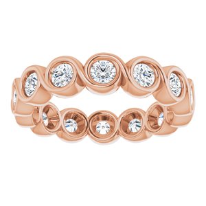 14K Rose 1 1/5 CTW Diamond Eternity Band