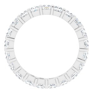 14K White 1 1/2 CTW Diamond Eternity Band
