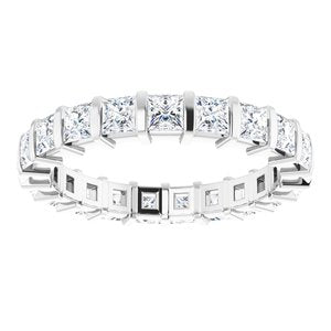 14K White 1 1/2 CTW Diamond Eternity Band