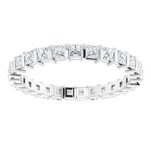 14K White 9/10 CTW Diamond Eternity Band