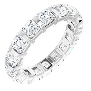 Bracelet d'éternité en platine 3 diamants CTW