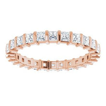 Load image into Gallery viewer, 14K Rose 9/10 CTW Diamond Eternity Band

