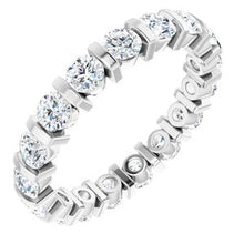 Load image into Gallery viewer, Platinum 1 3/4 CTW Diamond Eternity Band
