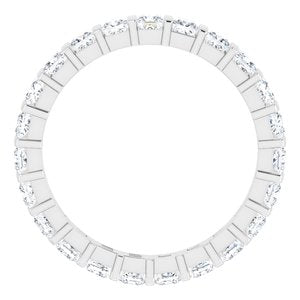 Platinum 1 5/8 CTW Diamond Eternity Band