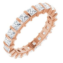 Load image into Gallery viewer, 14K Rose 2 CTW Diamond Eternity Band
