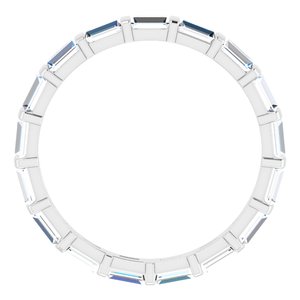 Bracelet d'éternité en diamant 14K blanc 1 3/8 CTW
