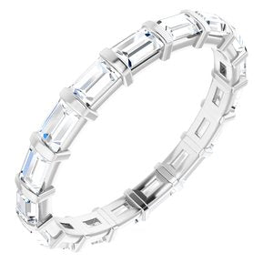 Platinum 1 3/8 CTW Diamond Eternity Band
