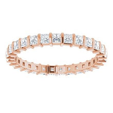 Charger l&#39;image dans la galerie, Bracelet d&#39;éternité diamant 14K rose 9/10 CTW
