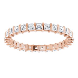 Bracelet d'éternité diamant 14K rose 9/10 CTW