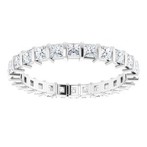 Bracelet d'éternité en diamant 14K blanc 1 1/3 CTW