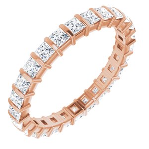 14K Rose 1 1/3 CTW Diamond Eternity Band
