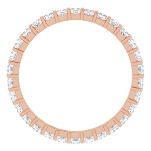 14K Rose 1 CTW Diamond Eternity Band