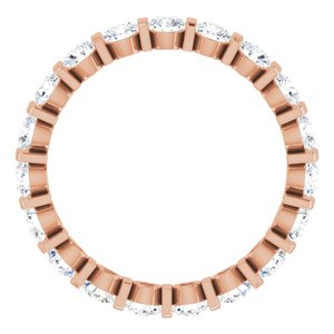 14K Rose 1 5/8 CTW Diamond Eternity Band