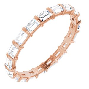 14K Rose 1 1/5 CTW Diamond Eternity Band