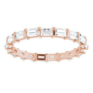 14K Rose 1 1/5 CTW Diamond Eternity Band