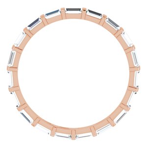 14K Rose 1 1/5 CTW Diamond Eternity Band