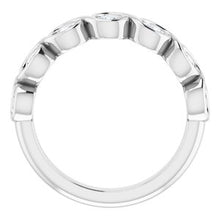 Charger l&#39;image dans la galerie, Bague anniversaire platine 3/4 CTW diamant
