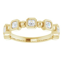 Charger l&#39;image dans la galerie, Bande d&#39;anniversaire en diamant jaune 14K 3/4 CTW
