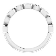 Charger l&#39;image dans la galerie, Bande d&#39;anniversaire diamant 1/2 CTW platine
