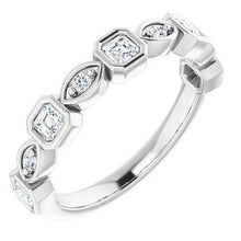 Charger l&#39;image dans la galerie, Bande d&#39;anniversaire diamant 1/2 CTW platine
