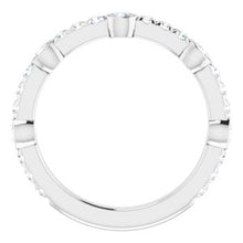 Load image into Gallery viewer, Platinum 3/4 CTW Diamond Anniversary Band
