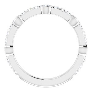 Platinum 3/4 CTW Diamond Anniversary Band