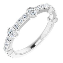 Load image into Gallery viewer, Platinum 3/4 CTW Diamond Anniversary Band

