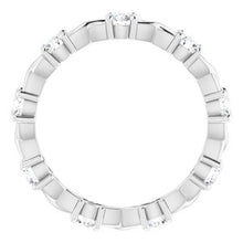 Load image into Gallery viewer, Platinum 9/10 CTW Diamond Eternity Band

