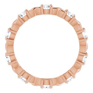 14K Rose 1 CTW Diamond Eternity Band