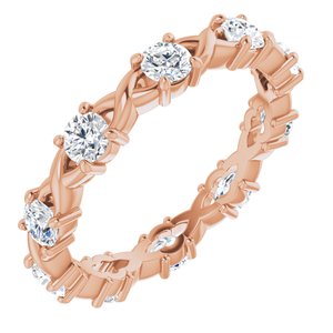 14K Rose 1 CTW Diamond Eternity Band