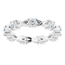 Load image into Gallery viewer, Platinum 9/10 CTW Diamond Eternity Band
