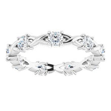 Load image into Gallery viewer, Platinum 9/10 CTW Diamond Eternity Band

