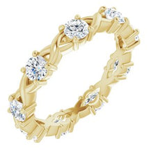 Load image into Gallery viewer, 14K Yellow 1 CTW Diamond Eternity Band
