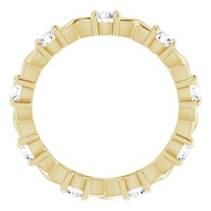 14K Yellow 1 CTW Diamond Eternity Band