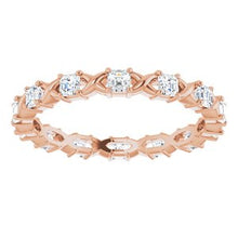 Load image into Gallery viewer, 14K Rose 3/4 CTW Diamond Eternity Band
