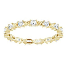 Load image into Gallery viewer, 14K Yellow 3/4 CTW Diamond Eternity Band
