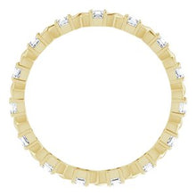Load image into Gallery viewer, 14K Yellow 3/4 CTW Diamond Eternity Band
