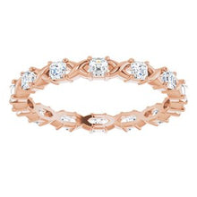 Load image into Gallery viewer, 14K Rose 3/4 CTW Diamond Eternity Band
