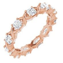 Load image into Gallery viewer, 14K Rose 1 1/8 CTW Diamond Eternity Band
