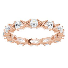 Load image into Gallery viewer, 14K Rose 1 1/5 Diamond Eternity Band
