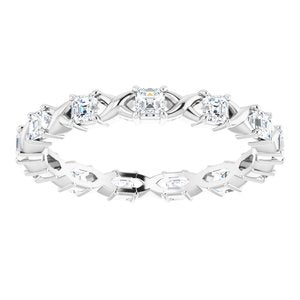 Bracelet d'éternité en platine 5/8 CTW avec diamants