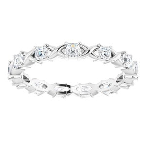 Bracelet d'éternité en diamant 14K blanc 5/8 CTW