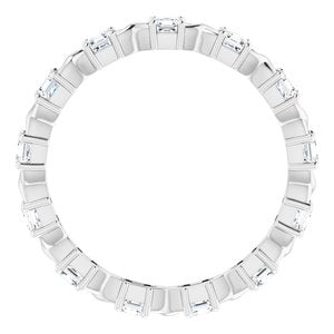 Bracelet d'éternité en platine 5/8 CTW avec diamants