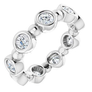 Platinum 1 CTW Diamond Eternity Band