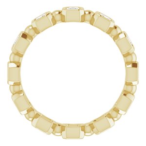 14K Yellow 5/8 CTW Diamond Eternity Band